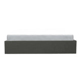 ECLIPSE Lit adulte + coffre de journée - Tissu gris foncé - 160 x 200 cm
