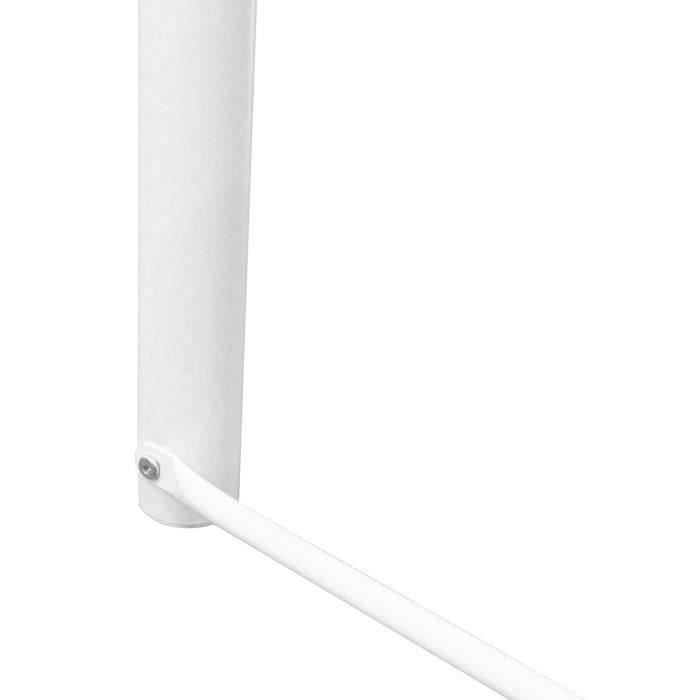 Lit mezzanine en métal - ELIOT - Blanc - 140 x 200 cm - Sommier inclus