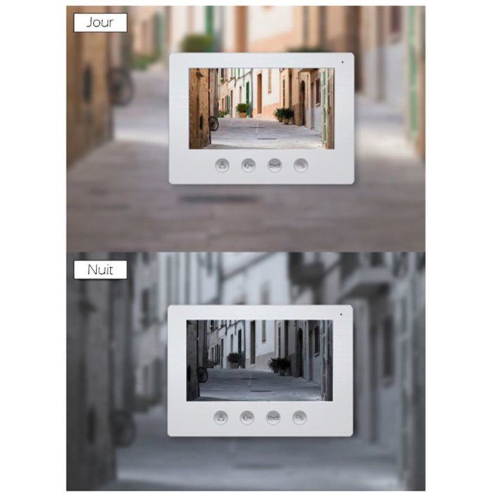 Portier Vidéo - KYF - Filaire - Connecté Wifi - Ecran tactile 7'' - 2 fils