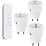 Lot 3 prises intérieur télécommandées - KYF - 2300W - Inlus télécommande