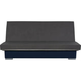 Banquette clic clac 3 places - Bleu - Couchage 120x190 cm