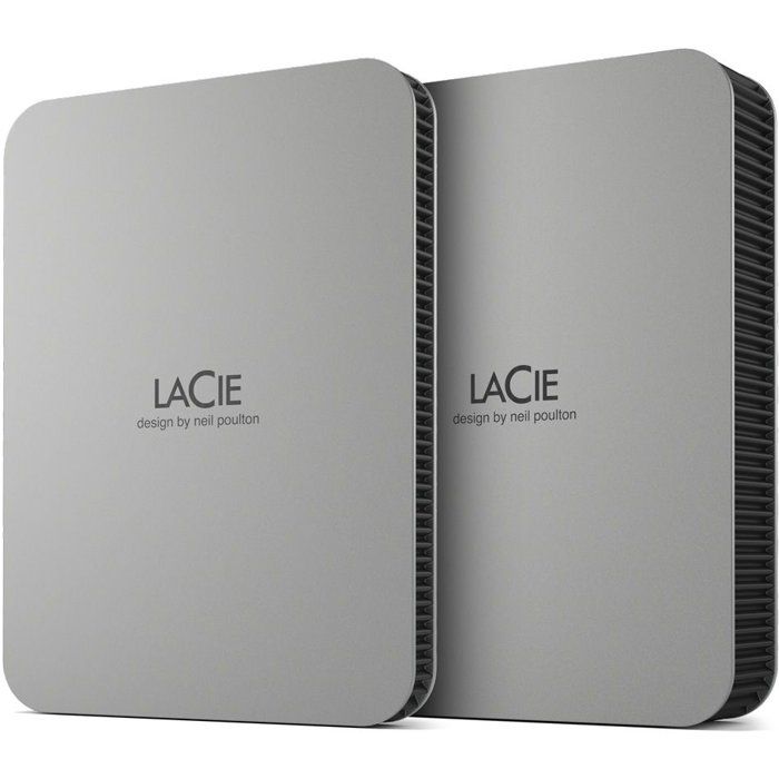Disque dur portable externe - LACIE - Mobile Drive v2 - USB 3.2 - 2To - Gris