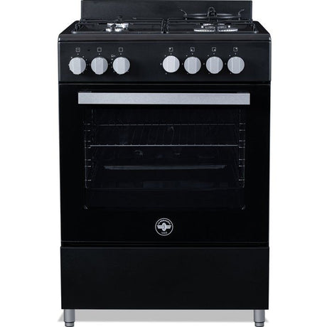 Cuisiniere a gaz BERTAZZONI LA GERMANIA PIA60GN - 4 foyers - 10,35 kW - 60 cm - Noir