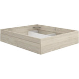 Structure de lit - LAGO - 140 x 190 cm - 4 tiroirs - Chene