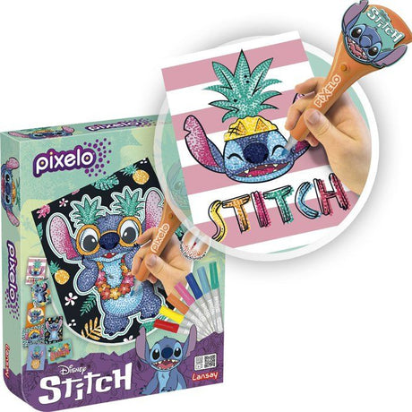 JOUET - LANSAY - Pixelo Stitch - 8 illustrations - Multicolor - Des 6 ans