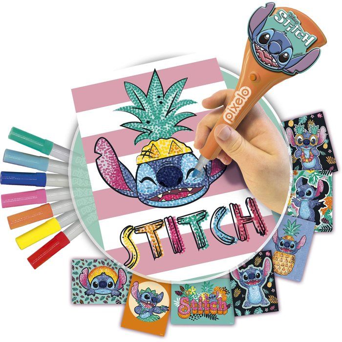 JOUET - LANSAY - Pixelo Stitch - 8 illustrations - Multicolor - Des 6 ans