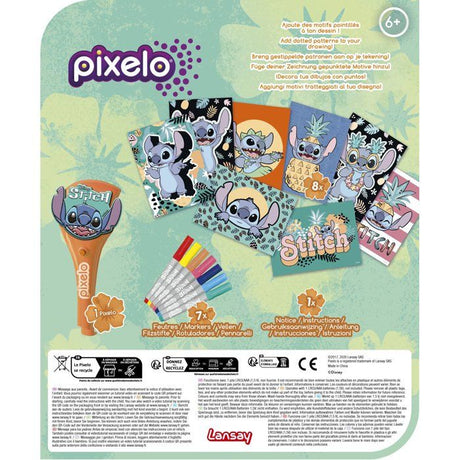 JOUET - LANSAY - Pixelo Stitch - 8 illustrations - Multicolor - Des 6 ans