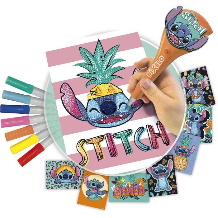 JOUET - LANSAY - Pixelo Stitch - 8 illustrations - Multicolor - Des 6 ans