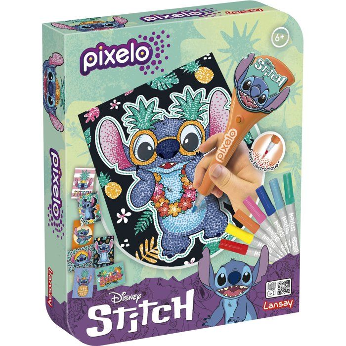 JOUET - LANSAY - Pixelo Stitch - 8 illustrations - Multicolor - Des 6 ans