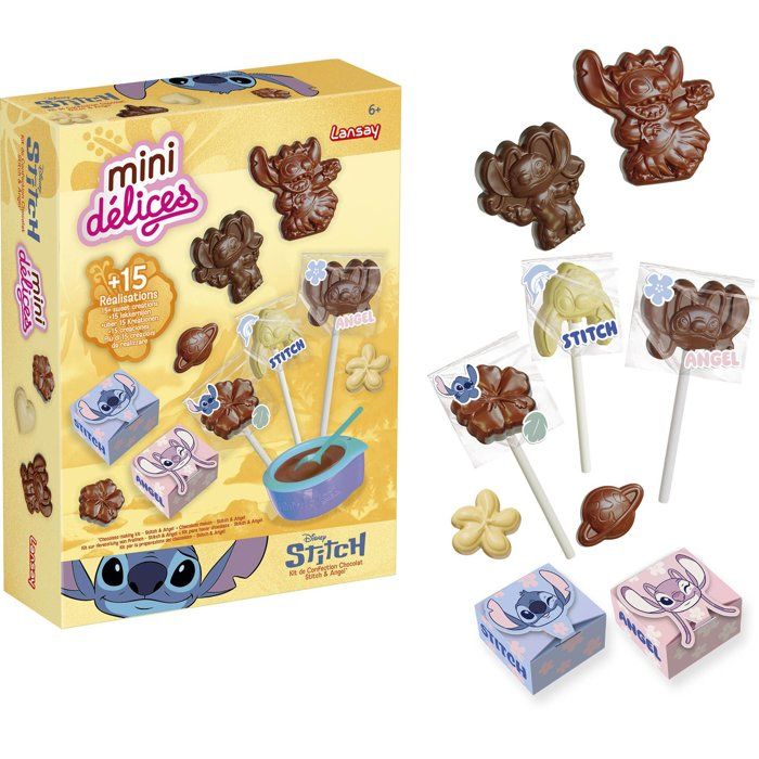 Mini délices - LANSAY - Kit de confection chocolat Stitch & Angel - Des 6 ans