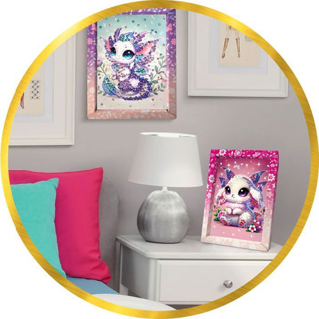 Kit loisir créatif - LANSAY - Collection sequins féérique - Dragon - Des 6 ans