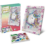Kit loisir créatif - Licorne - Illustration avec sequins - Pour enfant a partir de 7 ans - Blanc