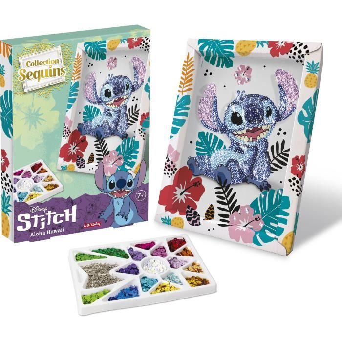 Collection sequins STITCH, Jeu de création, Set Disney Stitch, Des 7 ans, LANSAY