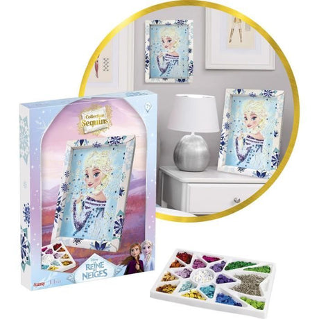 Jeu de création - LANSAY - Collection sequins - ELSA LA REINE DES NEIGES - Des 7 ans