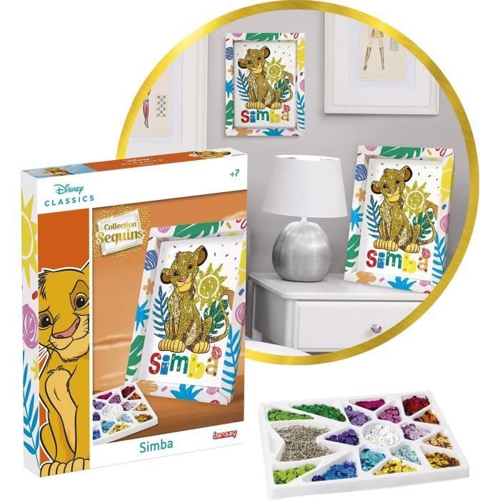Jeu de création - LANSAY - Collection sequins - SIMBA LE ROI LION - Des 7 ans