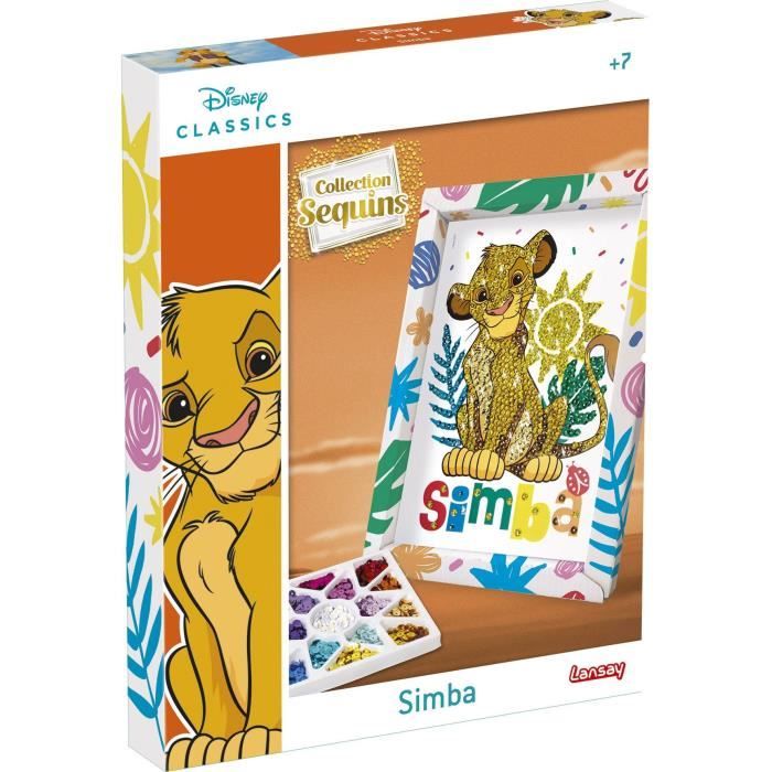 Jeu de création - LANSAY - Collection sequins - SIMBA LE ROI LION - Des 7 ans