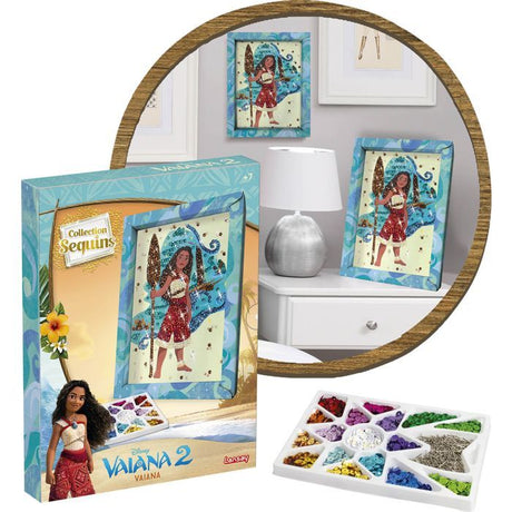 Kit loisir créatif - LANSAY - Collection sequins - Vaiana - Des 7 ans