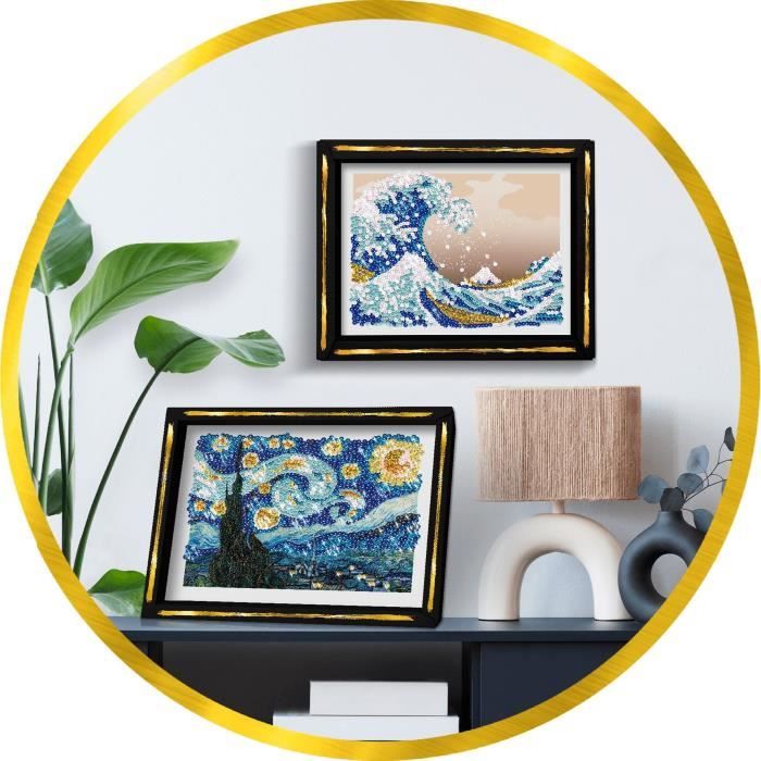 Kit loisir créatif - LANSAY - Collection Sequins - La nuit étoilée - Van Gogh - Des 14 ans
