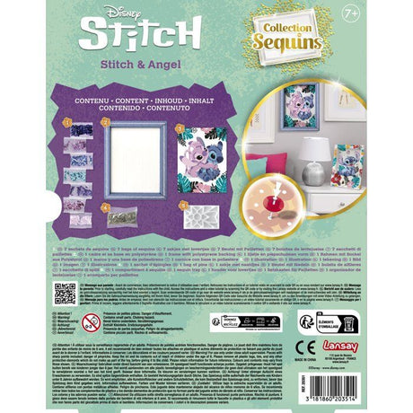 Jeu de création - LANSAY - Collection sequins - STITCH & ANGEL - Des 7 ans