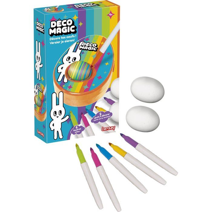 Décore tes oeufs - LANSAY - DECOMAGIC - Atelier créatif - Des 4 ans