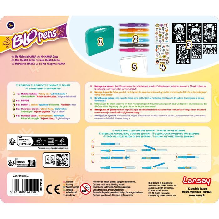 Blopens - LANSAY - Ma malette manga - Des 5 ans