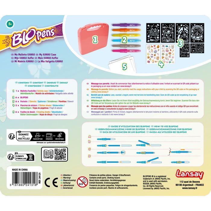 Blopens - LANSAY - Ma malette Kawaii - Des 5 ans