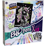 Blopens - LANSAY - Créatures pailletées - 6 pochoirs - Des 6 ans