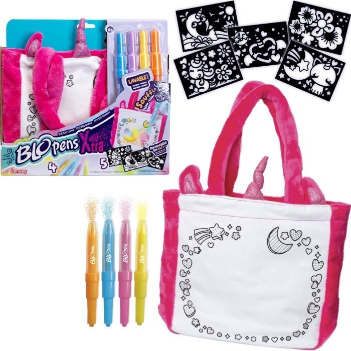 Blopens - LANSAY - Styl'bag - 5 pochoirs - 1 sac licorne - Des 6 ans