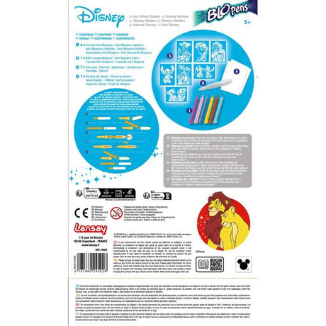 Blopens - LANSAY - Les héros Disney - 7 pochoirs - Des 5 ans