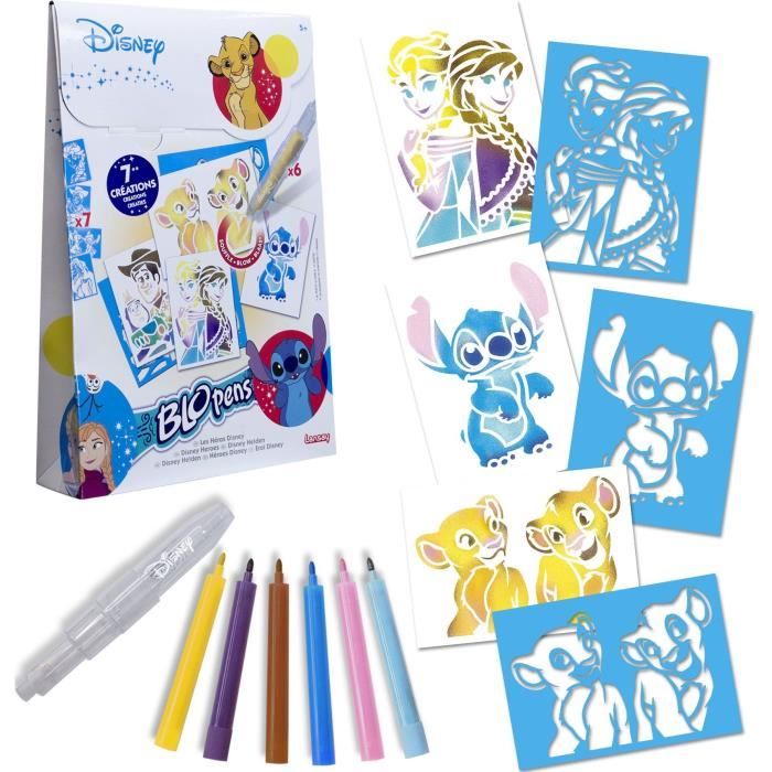 Blopens - LANSAY - Les héros Disney - 7 pochoirs - Des 5 ans