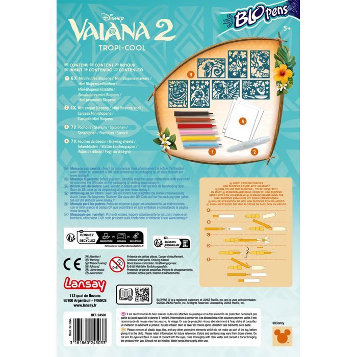 Blopens - LANSAY - Tropi-cool Vaiana - Des 5 ans
