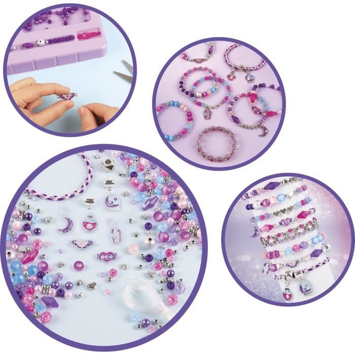 Coffret Bijoux Cristaux De Reve Envoutants - Make It Real - Fabrication de bijoux enfants - Des 8 ans - Lansay