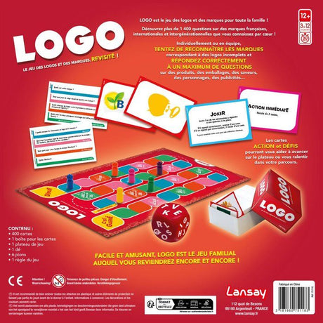 Logo - LANSAY - Jeu de société - 1500 questions - Des 12 ans