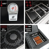 Landmann Triton PTS Maxx 4.1 gaz to coal barbecue gaz 4 feux + 1 br˚leur latÈral