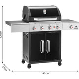 Landmann Triton PTS Maxx 4.1 gaz to coal barbecue gaz 4 feux + 1 br˚leur latÈral