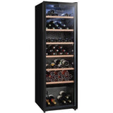 Cave a vin de vieillissement - LA SOMMELIERE - CTVNE147 - 147 bouteilles - Porte vitrée - Classe G - 54,5 x 60,4 x 167,4 cm - Noir