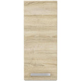 Meuble haut 1 porte battante - Décor chene sonoma - L 30 x P 31,6 x H 72 cm - LASSEN