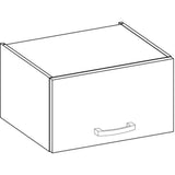 Meuble hotte porte basculante - Décor chene sonoma - L 60 x 31,6 x H 36 cm - LASSEN