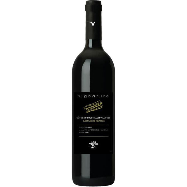 Les Vignes du vin Signature Latour de France 2023 Côtes du Roussillon Villages - Vin rouge de Languedoc