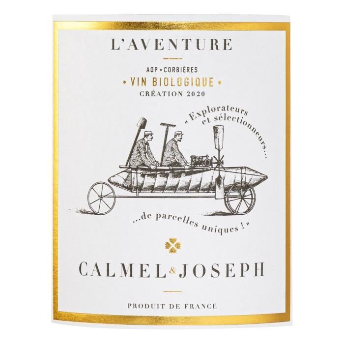 Calmel & Joseph Les Terroirs L'Aventure 2022 Corbieres - Vin rouge de Languedoc - Bio