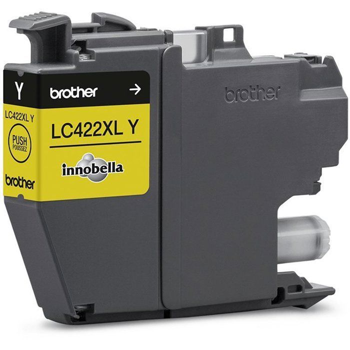 Cartouche LC422XLY - BROTHER - Jaune - 1500p - Pour Business Smart MFC-J5340DW, MFC-J5345DW, MFC-J5740DW, MFC-J6540DW et