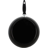 Poele a frire - MENASTYL - 3645749 - En acier émaillé - Noir - 26 cm - Tous feux dont induction