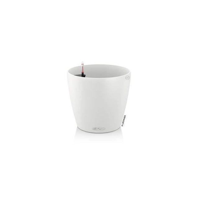 LECHUZA Pot de fleurs - Classico color 28 - Ř 28 x 26 - Kit complet - Blanc - 9 L