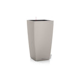 LECHUZA Pot de fleurs - Cubico color 40 - 39,5 x 39,5 x 75,5 cm - 31 L - Kit complet - Brun sable