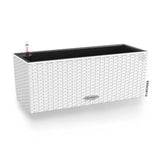 LECHUZA Jardiniere Balconera Cottage 50 - Blanc - 44x33 cm - Avec réserve d'eau