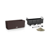 LECHUZA Jardiniere BALCONERA Cottage  - 50 x 19 x 19 cm - Moka