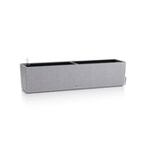 LECHUZA Jardiniere - Balconera stone 80 - 79 x 19 x 19 cm - 12 L - Kit complet - Gris pierre