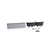 LECHUZA Jardiniere - Balconera stone 80 - 79 x 19 x 19 cm - 12 L - Kit complet - Gris pierre