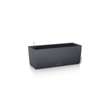 LECHUZA Jardiniere - Balconera color 50 - 50 x 19 x 19 cm - Ardoise - Rectangulaire - Avec réserve d'eau