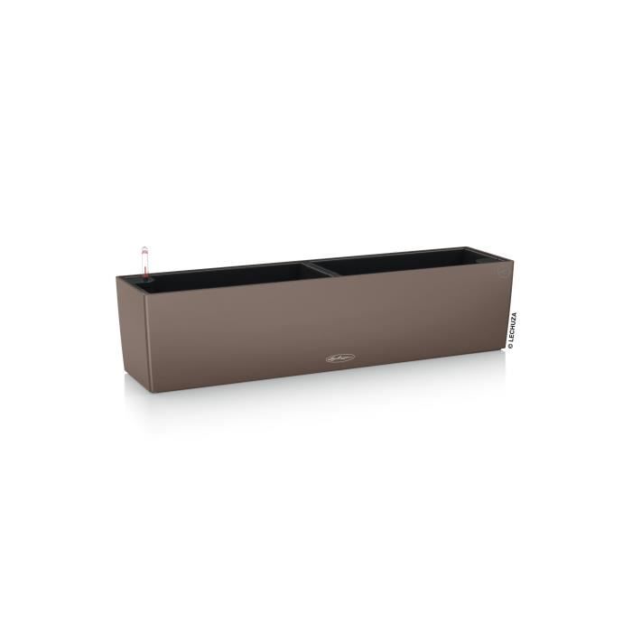 LECHUZA Jardiniere - Balconera 80 - 79 x 19 x 19 cm - Muscade - Rectangulaire - Systeme d'irrigation